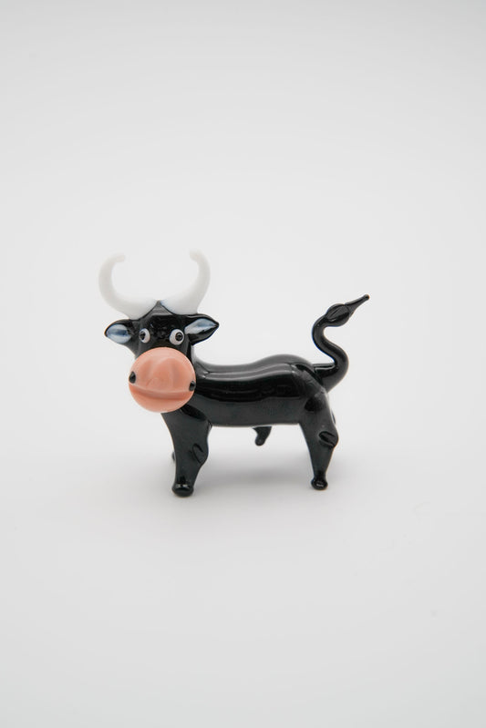 Toro in Vetro Nero